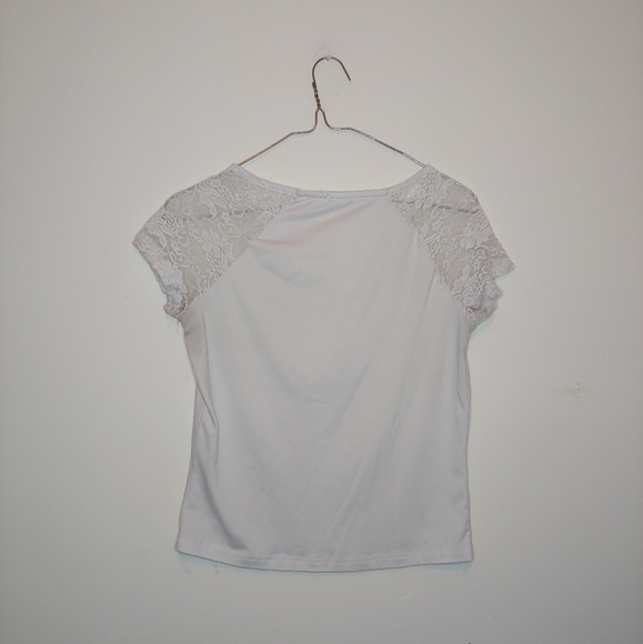 Cute White Crop Top - Picture 2 of 2